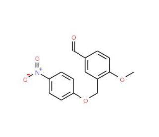 4-Methoxy-3-[(4-nitrophenoxy)methyl]benzaldehyde - chemical structure image