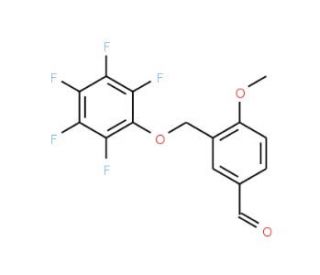 4-Methoxy-3-[(pentafluorophenoxy)methyl]-benzaldehyde - chemical structure image
