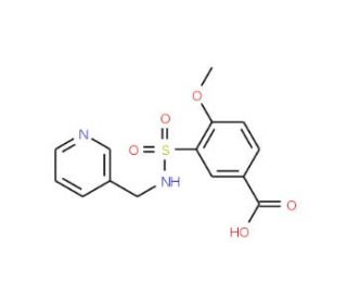 4-Methoxy-3-[(pyridin-3-ylmethyl)-sulfamoyl]-benzoic acid - chemical structure image