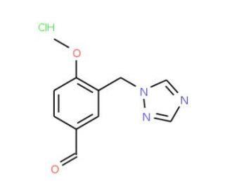 4-Methoxy-3-[1,2,4]triazol-1-ylmethyl-benzaldehyde hydrochloride - chemical structure image