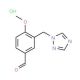 4-Methoxy-3-[1,2,4]triazol-1-ylmethyl-benzaldehyde hydrochloride - chemical structure image