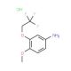 4-methoxy-3-(2,2,2-trifluoroethoxy)aniline hydrochloride - chemical structure image