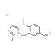 4-Methoxy-3-(2-methyl-imidazol-1-ylmethyl)-benzaldehyde hydrochloride - chemical structure image