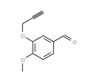 4-Methoxy-3-(2-propynyloxy)benzenecarbaldehyde (CAS 145654-01-9) - chemical structure image