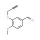 4-Methoxy-3-(2-propynyloxy)benzenecarbaldehyde (CAS 145654-01-9) - chemical structure image