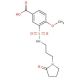 4-methoxy-3-({[3-(2-oxopyrrolidin-1-yl)propyl]amino}sulfonyl)benzoic acid - chemical structure image