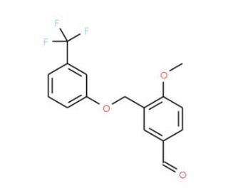 4-Methoxy-3-{[3-(trifluoromethyl)phenoxy]-methyl}benzaldehyde - chemical structure image
