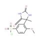 4-methoxy-3-(4-methyl-2,5-dioxoimidazolidin-4-yl)benzenesulfonyl chloride - chemical structure image