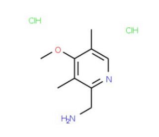 (4-Methoxy-3,5-dimethylpyridin-2-yl)methylamine dihydrochloride - chemical structure image