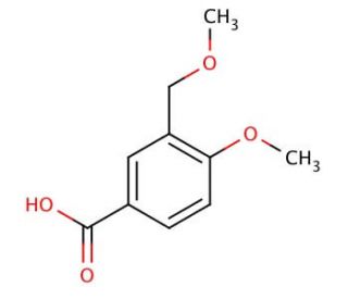 4-Methoxy-3-(methoxymethyl)benzoic acid (CAS 91061-77-7) - chemical structure image
