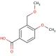 4-Methoxy-3-(methoxymethyl)benzoic acid (CAS 91061-77-7) - chemical structure image