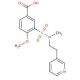 4-Methoxy-3-[methyl-(2-pyridin-3-yl-ethyl)-sulfamoyl]-benzoic acid - chemical structure image