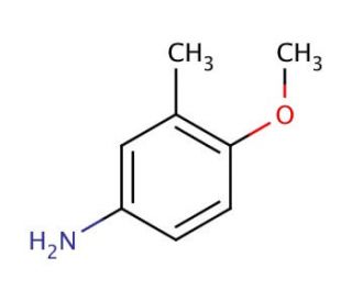 4-methoxy-3-methylaniline (CAS 136-90-3) - chemical structure image