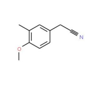 4-Methoxy-3-methylphenylacetonitrile (CAS 75391-57-0) - chemical structure image