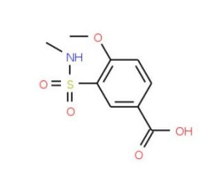 4-Methoxy-3-methylsulfamoyl-benzoic acid - chemical structure image
