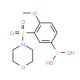4-Methoxy-3-(morpholin-4-ylsulphonyl)benzeneboronic acid (CAS 871333-02-7) - chemical structure image
