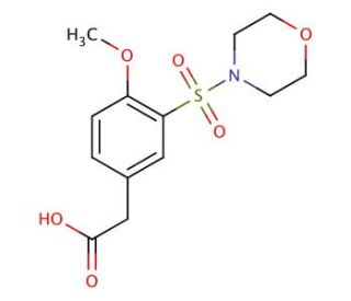 [4-Methoxy-3-(morpholine-4-sulfonyl)-phenyl]-acetic acid - chemical structure image