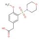[4-Methoxy-3-(morpholine-4-sulfonyl)-phenyl]-acetic acid - chemical structure image
