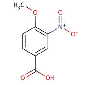 4-Methoxy-3-nitrobenzoic acid (CAS 89-41-8) - chemical structure image