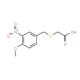 [(4-methoxy-3-nitrobenzyl)thio]acetic acid (CAS 22216-44-0) - chemical structure image