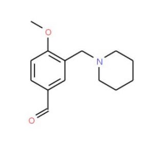 4-Methoxy-3-piperidin-1-ylmethyl-benzaldehyde - chemical structure image