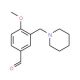 4-Methoxy-3-piperidin-1-ylmethyl-benzaldehyde 的分子结构 4-Methoxy-3-piperidin-1-ylmethyl-benzaldehyde - chemical structure image
