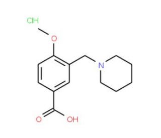 4-Methoxy-3-piperidin-1-ylmethyl-benzoic acid hydrochloride - chemical structure image
