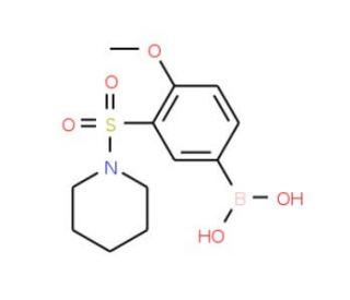 4-Methoxy-3-(piperidin-1-ylsulphonyl)benzeneboronic acid (CAS 874219-18-8) - chemical structure image