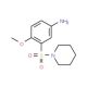 4-Methoxy-3-(piperidine-1-sulfonyl)-phenylamine - chemical structure image