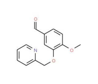 4-methoxy-3-(pyridin-2-ylmethoxy)benzaldehyde - chemical structure image