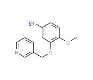 4-methoxy-3-(pyridin-3-ylmethoxy)aniline - chemical structure image