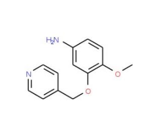 4-methoxy-3-(pyridin-4-ylmethoxy)aniline - chemical structure image