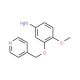 4-methoxy-3-(pyridin-4-ylmethoxy)aniline - chemical structure image