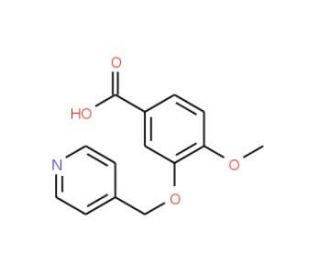 4-methoxy-3-(pyridin-4-ylmethoxy)benzoic acid - chemical structure image