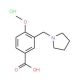 4-Methoxy-3-pyrrolidin-1-ylmethyl-benzoic acid hydrochloride - chemical structure image