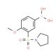 4-Methoxy-3-(pyrrolidin-1-ylsulphonyl)benzeneboronic acid (CAS 874219-52-0) - chemical structure image
