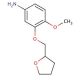 4-methoxy-3-(tetrahydrofuran-2-ylmethoxy)aniline - chemical structure image