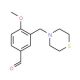 4-Methoxy-3-(thiomorpholin-4-ylmethyl)benzaldehyde - chemical structure image