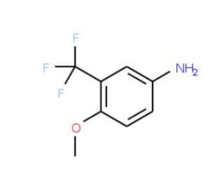 4-Methoxy-3-(trifluoromethyl)aniline (CAS 393-15-7) - chemical structure image