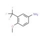4-Methoxy-3-(trifluoromethyl)aniline (CAS 393-15-7) - chemical structure image