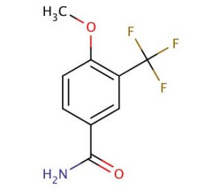 4-Methoxy-3-(trifluoromethyl)benzamide - chemical structure image