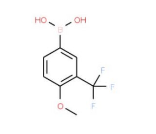 4-Methoxy-3-(trifluoromethyl)benzeneboronic acid (CAS 149507-36-8) - chemical structure image