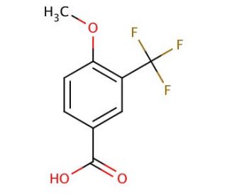4-Methoxy-3-(trifluoromethyl)benzoic acid (CAS 213598-09-5) - chemical structure image