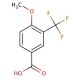 4-Methoxy-3-(trifluoromethyl)benzoic acid (CAS 213598-09-5) - chemical structure image