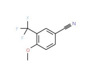 4-Methoxy-3-(trifluoromethyl)benzonitrile (CAS 261951-87-5) - chemical structure image