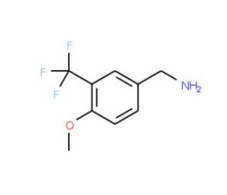 4-Methoxy-3-(trifluoromethyl)benzylamine (CAS 743408-04-0) - chemical structure image