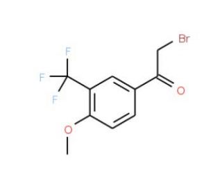 4-Methoxy-3-(trifluoromethyl)phenacyl bromide (CAS 541550-00-9) - chemical structure image