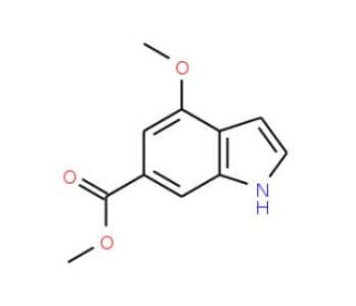 4-Methoxy-6-indole carboxylic acid methyl ester (CAS 41082-79-5) - chemical structure image