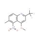 4-Methoxy-6-methyl-5-nitro-2-(trifluoromethyl)quinoline (CAS 175203-62-0) - chemical structure image