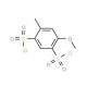 4-methoxy-6-methylbenzene-1,3-disulfonyl dichloride - chemical structure image